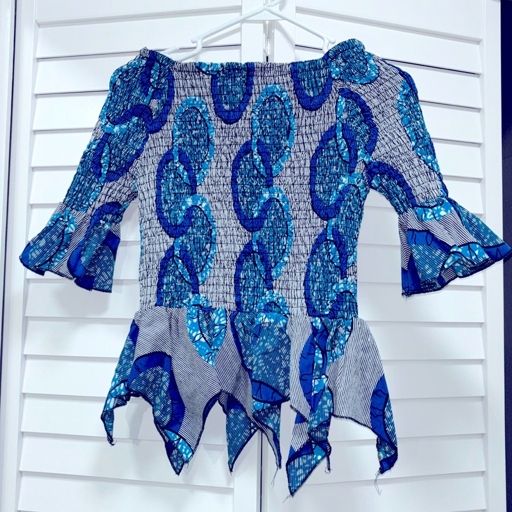 💙 African Print Top 🌍